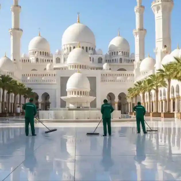 "شركة تنظيف مساجد المزن كلين تقدم خدمات تنظيف احترافية للمساجد في الإمارات لضمان نظافة شاملة وصحة المصلين."